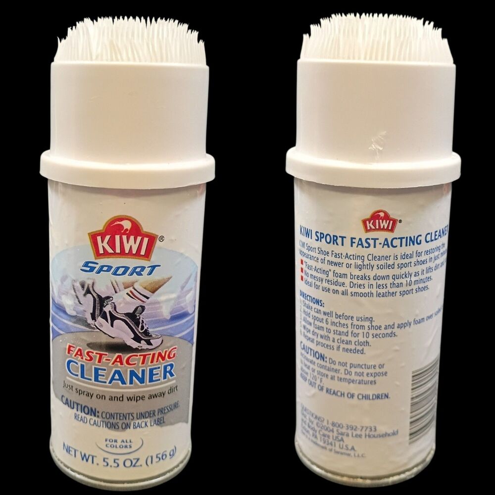 KIWI SPORT FOAMING SHOE CLEANER sneaker canvas nylon Spray foam & Clean 247-001